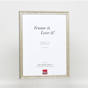 Telaio effetto legno profilo 2070 vetro museo 70x70 cm argento