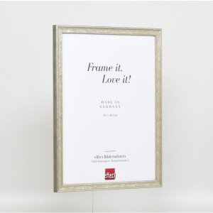 Telaio effetto legno profilo 2070 vetro museo 70x70 cm argento