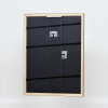 Telaio effetto legno profilo 2070 vetro museo 70x70 cm argento