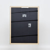 Telaio effetto legno profilo 2070 vetro museo 70x70 cm argento