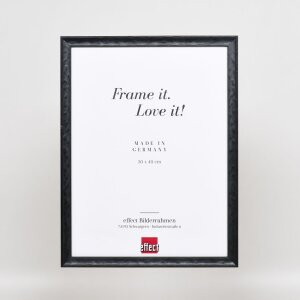 Telaio effetto legno profilo 2070 vetro museo 70x70 cm nero