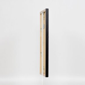 Telaio effetto legno profilo 2070 vetro museo 70x70 cm nero