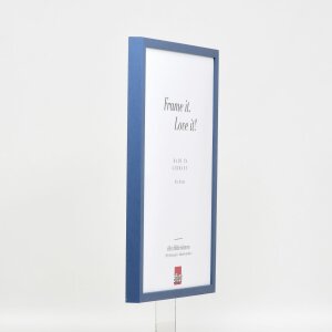 Cornice in legno effetto profilo 35 blu 9x13 cm vetro antiriflesso