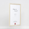 Telaio in legno effetto profilo 38 bianco 9x13 cm vetro antiriflesso
