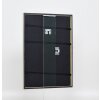 Effetto cornice in legno massiccio profilo 29 argento 9x13 cm vetro antiriflesso