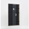 Effetto cornice in legno massiccio profilo 29 argento 9x13 cm vetro antiriflesso