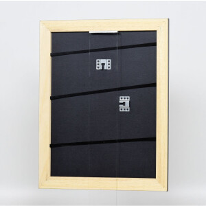 Struttura in legno massiccio effetto Profilo 30 nero 9x13 cm vetro trasparente