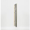 Effetto cornice in legno massiccio profilo 29 argento 9x13 cm vetro acrilico
