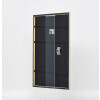 Effetto cornice in legno massiccio profilo 29 argento 9x13 cm vetro museale