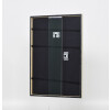Effetto cornice in legno massiccio profilo 29 argento 9x13 cm vetro museale