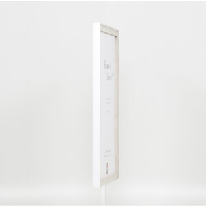 Cornice in legno effetto profilo 2070 vetro normale 9x13 cm bianco