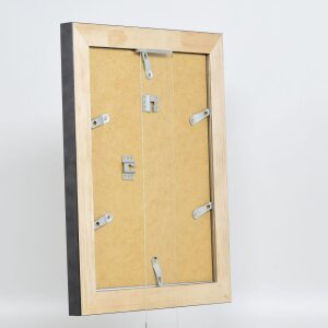 Effetto cornice in legno massiccio profilo 28 oro 9x13 cm vetro antiriflesso
