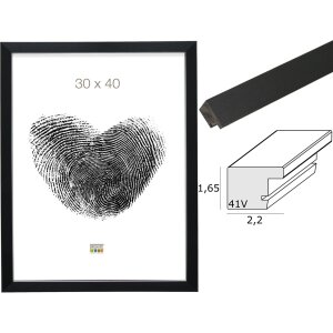Telaio in plastica S41VH2 nero Vetro antiriflesso