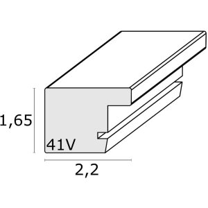 Telaio in plastica S41VH2 nero Vetro antiriflesso