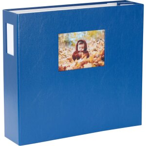 HNFD Album fotografico LONA 34,5x33 cm blu 1000 foto...