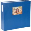 HNFD Album fotografico LONA 34,5x33 cm blu 1000 foto 10x15 cm 168 pagine bianche
