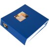 HNFD Album fotografico LONA 34,5x33 cm blu 1000 foto 10x15 cm 168 pagine bianche