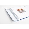 HNFD Album fotografico LONA 34,5x33 cm blu 1000 foto 10x15 cm 168 pagine bianche