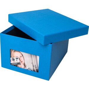 XL Photo Box Kandra 700 foto 13x18 cm acciaio blu