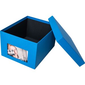 XL Photo Box Kandra 700 foto 13x18 cm acciaio blu