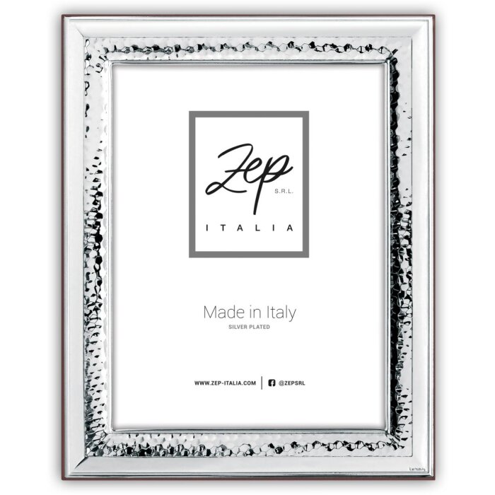 Cornice Trevi lucida 15x20 cm argento