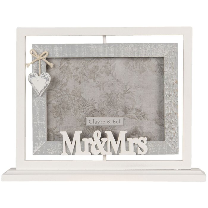 Cornice Clayre Eef grigio 29x6x22 cm - 18x13 cm 2F0817