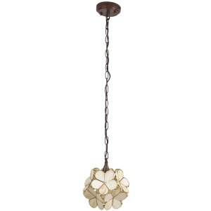 Lampada a sospensione Tiffany crema Ø 25x91 cm E14-max 1x40W 5LL-6092