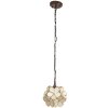 Lampada a sospensione Tiffany crema Ø 25x91 cm E14-max 1x40W 5LL-6092