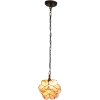 Lampada a sospensione Tiffany rosa Ø 25x90 cm E14-max 1x40W 5LL-6093
