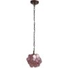 Lampada a sospensione Tiffany rosa Ø 25x90 cm E14-max 1x40W 5LL-6093