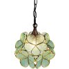 Lampada a sospensione Tiffany blu Ø 25x90 cm E14-max 1x40W 5LL-6094