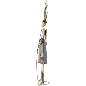Decorazione ragazza argento 25x13x87 cm 5Y0945