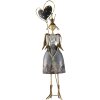 Decorazione ragazza argento 25x13x87 cm 5Y0945