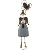 Decorazione ragazza argento 25x13x87 cm 5Y0945