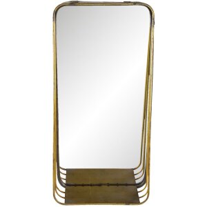 Specchio di latta 24x11x49 cm 62S223