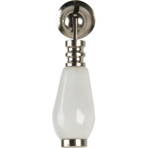 Pomello per porta bianco 2x6 cm 64765
