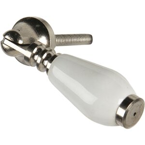Pomello per porta bianco 2x6 cm 64765