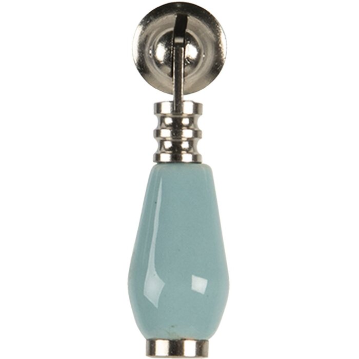 Pomello per porta blu 2x6 cm 64768