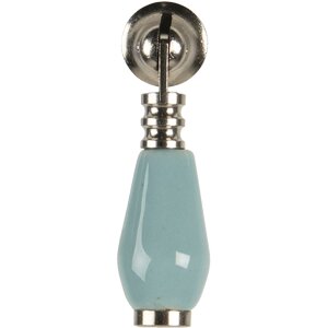 Pomello per porta blu 2x6 cm 64768