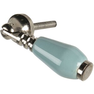 Pomello per porta blu 2x6 cm 64768