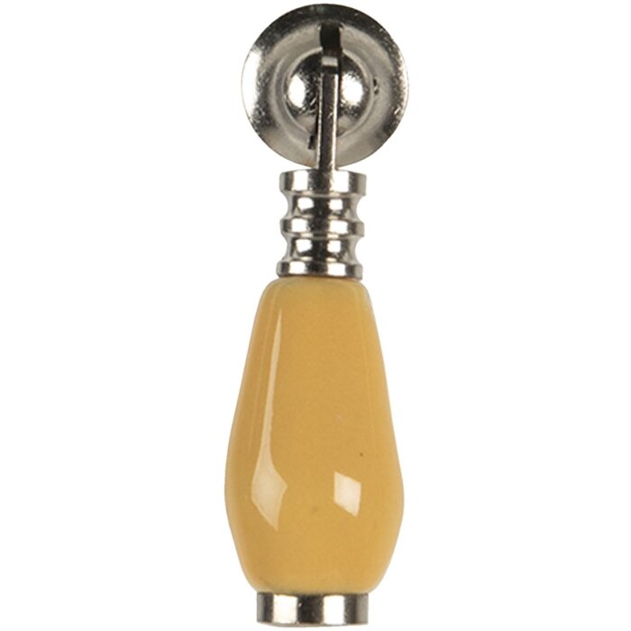 Pomello per porta giallo 2x6 cm 64769