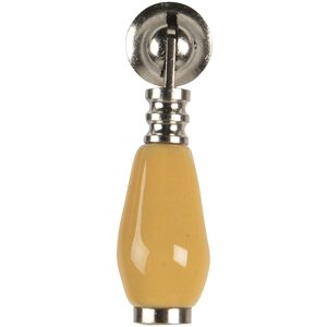 Pomello per porta giallo 2x6 cm 64769