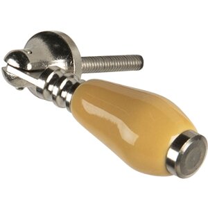 Pomello per porta giallo 2x6 cm 64769