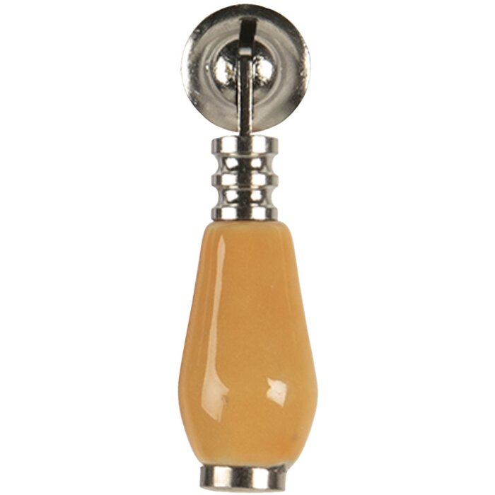 Pomello per porta giallo 2x6 cm 64772