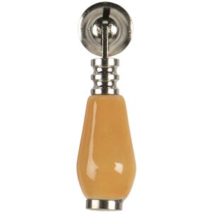 Pomello per porta giallo 2x6 cm 64772