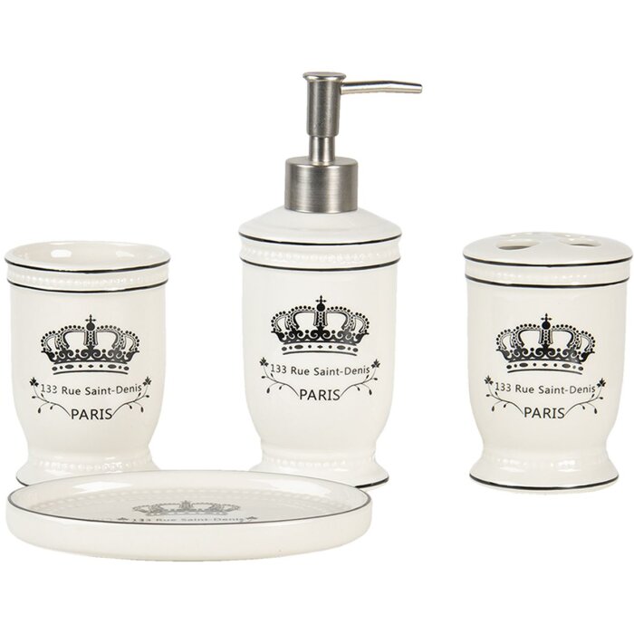 Set da bagno (set di 4) crema - 64774