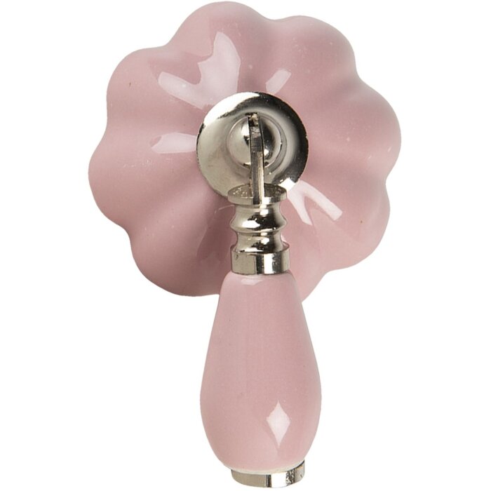 Pomello per porta rosa 4x8x6 cm 64777