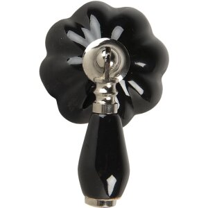 Pomello per porta nero 4x8x6 cm 64779