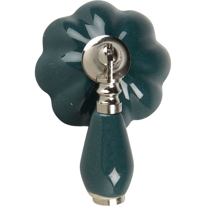 Pomello per porta verde 4x8x6 cm 64780