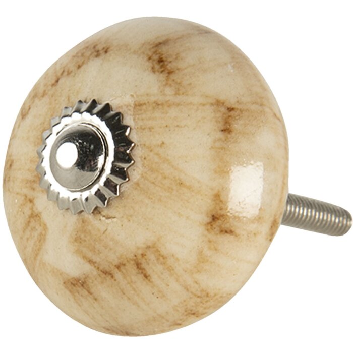 Pomello per porta marrone 4x6 cm 64785